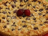 Tarte aux cerises et amandes