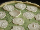 Tarte aux épinards et chèvre