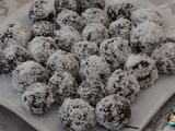 Truffes aux haricots rouges coco