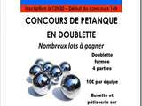 A vos boules pour la bonne cause