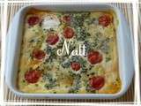 Clafoutis tomates cerise chèvre