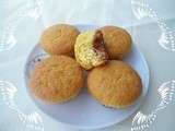 Muffins coeur caramel vanille chocolat