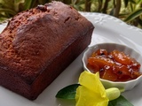 Cake à la confiture de mangues ananas passion et rhum