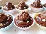 Cupcakes au Nutella et Ferrero Rocher