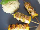 Brochettes de saumon au barbecue