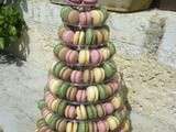 Pièce montée de macarons