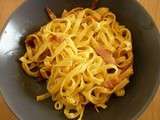 Tagliatelles à la carbonara