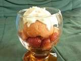 Verrine fraise, rhubarbe et speculoos