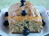 Cake aux olives noires et mozzarella