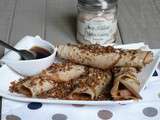 Crepes petillantes aux amandes sirop d'erable