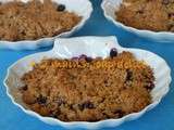 Crumble pommes cassis