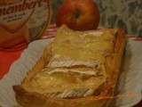 Tarte aux pommes et camembert