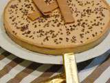 Tarte praline cremeux caramel