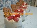 Verrine speculoos fraise au siphon