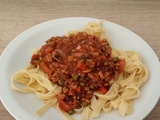Bolognaise revisitée aux légumes (Ig bas)