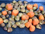 Choux de Bruxelles et carottes au four (ig bas)