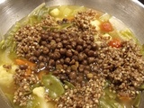 Soupe repas aux pois chiches noirs comme un pistou ig Bas Phase 2