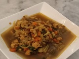 Soupe repas poulet et lentilles au curry (Ig bas)