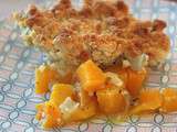 Crumble de butternut aux châtaignes et parmesan