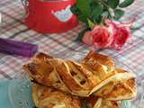 Feuilletés aux pêches blanches et vin blanc