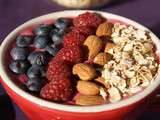 Smoothie bowl aux framboises