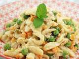 Spaetzle aux petits pois de Jamie Olivier