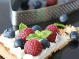 Tarte aux fruits des bois, chocolat blanc et ricotta