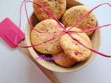 Cookies aux pralines roses