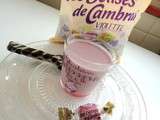 Panna cotta aux Bêtises de Cambrai à la violette