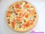 Quiche aux lardons, champignons et mozzarella