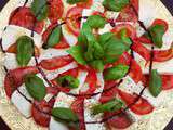 Tomate-mozzarella et basilic