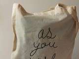 Tote bag  as you wish 