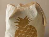 Tote bag  l'ananas bling bling 