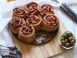 Brioche roulée tomate poivrons