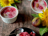 Entremet framboises figues sans gluten lait oeufs
