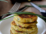 Galettes aux courgettes sans gluten lait oeufs