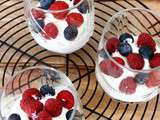 Mousse Fromage Blanc Bio aux fruits rouges, sans oeufs ni gluten