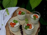 Panna cotta aux herbes sans gluten, lait, œufs