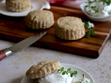 Scones « fromage » thym sans gluten lait œuf