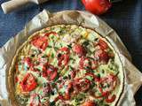 Tarte aux poivrons et tomates Bio, sans oeufs, gluten