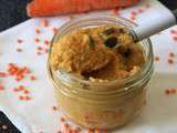 Tartinade lentilles corail, carottes, Bio, sans gluten , oeufs