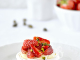 Desserts aux fraises pour la fête des mères et des pères