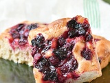 Focaccia sucrée aux myrtilles & thym