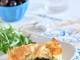 Tourte filo aux épinards, feta & olives