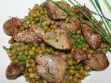 Abats de lapin aux petits-pois