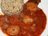 Boulettes de boeuf sauce forestière à la tomate