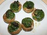 Champignons farcis aux escargots