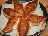 Croissants au jambon façon soleil