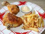 Cuisse de poulet croustillante panée aux corn flakes