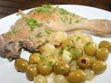 Cuisses de canard aux olives